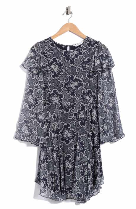 Rochelle Fleur Silk Minidress