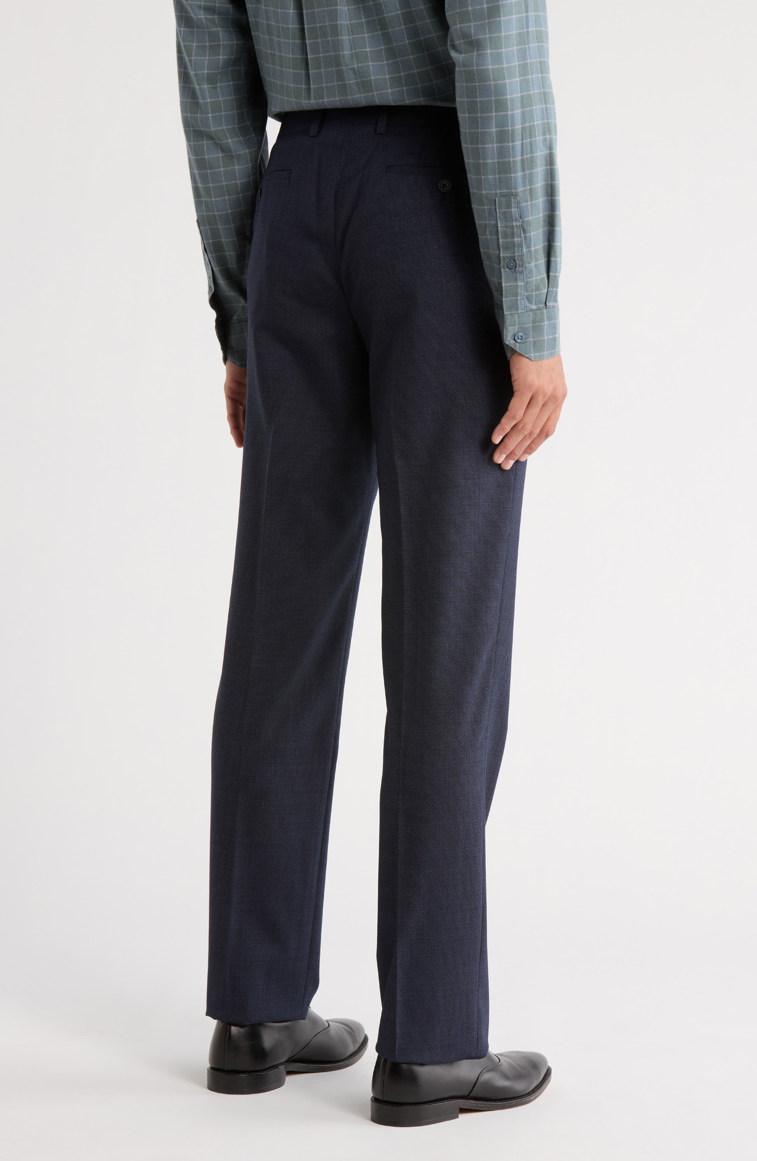 Bedford Flat Front Wool Blend Pants - image 2