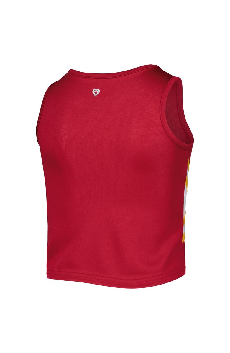 COLOSSEUM Girls Youth Colosseum Cardinal Iowa State Cyclones Carousel Cheerleader Set, Alternate, color, Cardinal