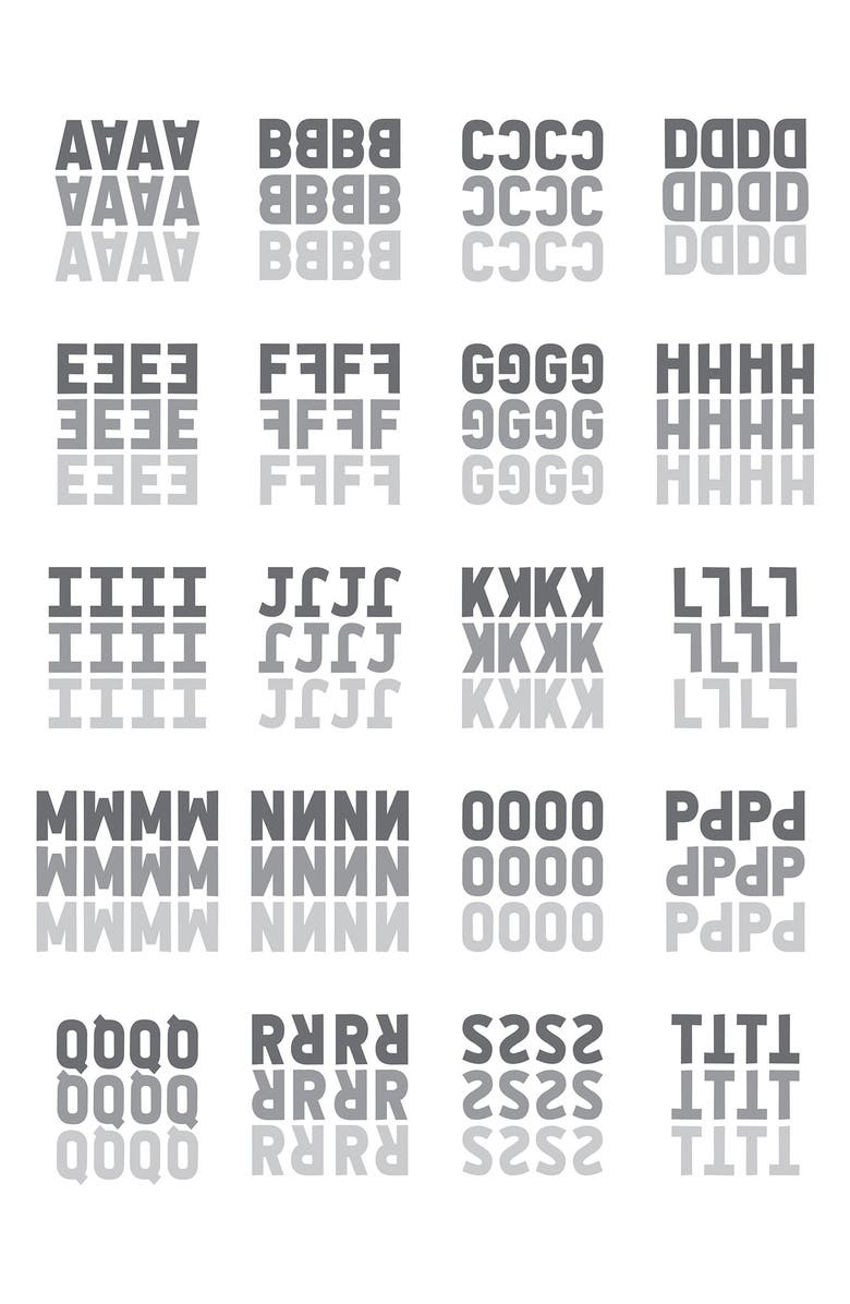 BaubleBar All Mirrored Initial Throw Blanket, Alternate, color, 