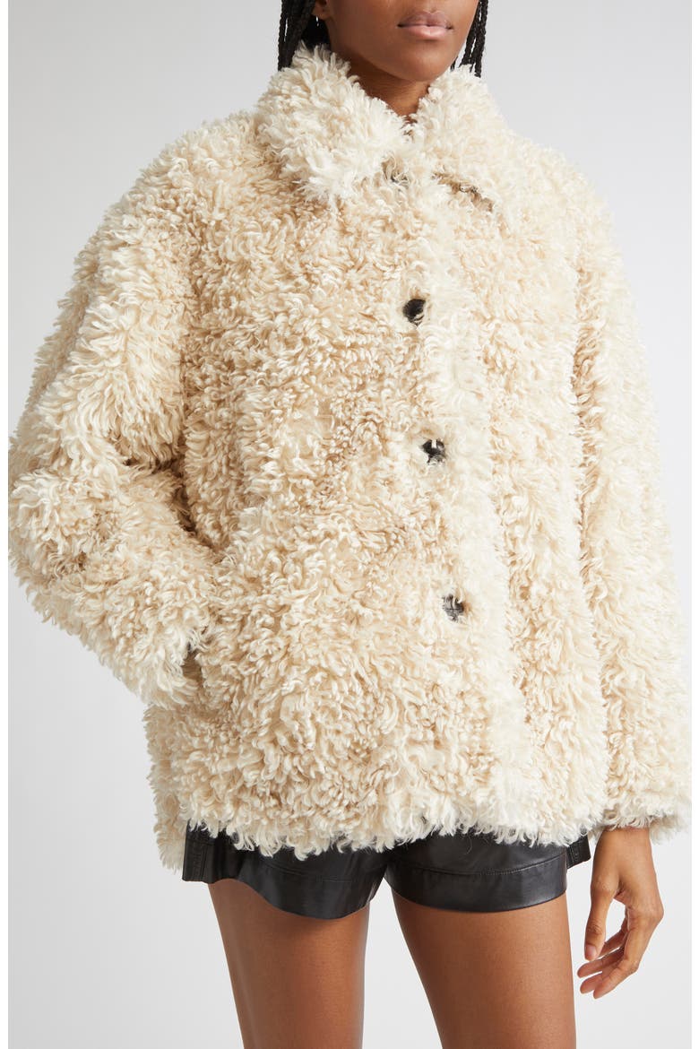 Tarvey Faux Shearling Jacket, Alternate, color, ECRU