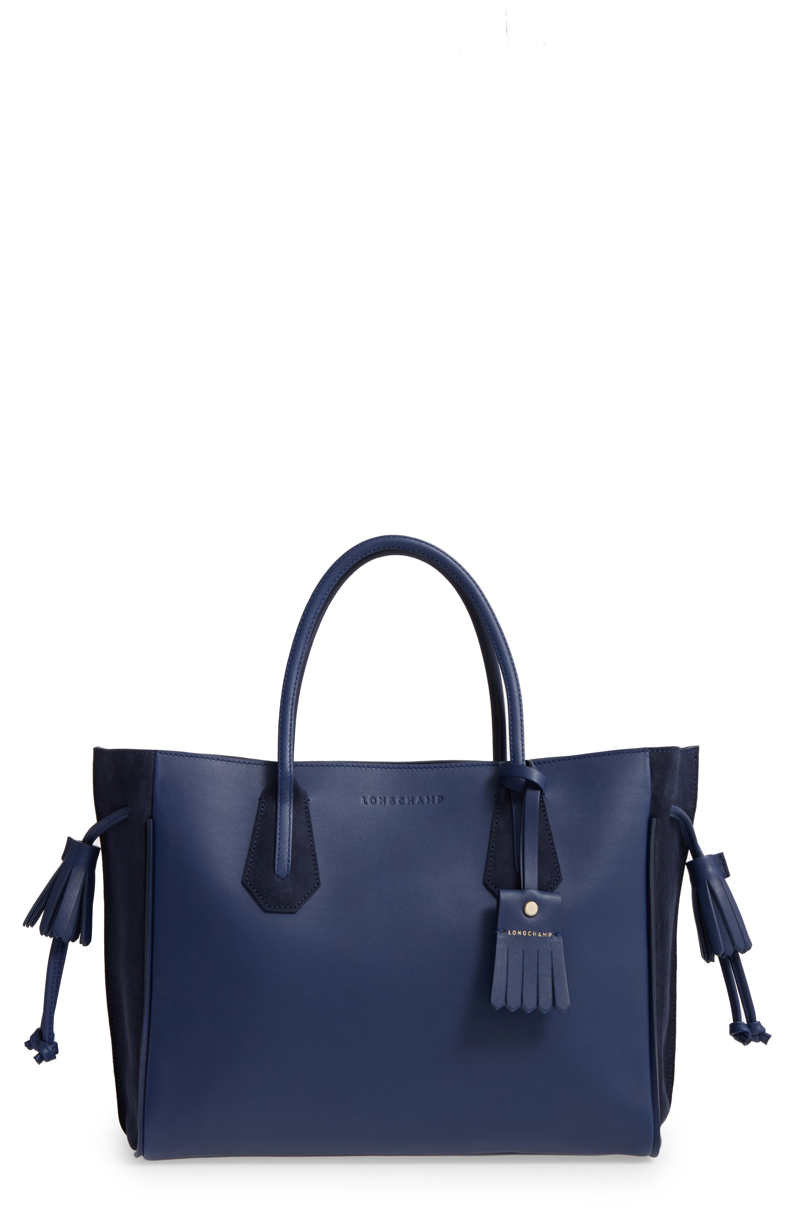 Longchamp 'Medium Penelope Fantasie' Leather Tote, Main, color, 
