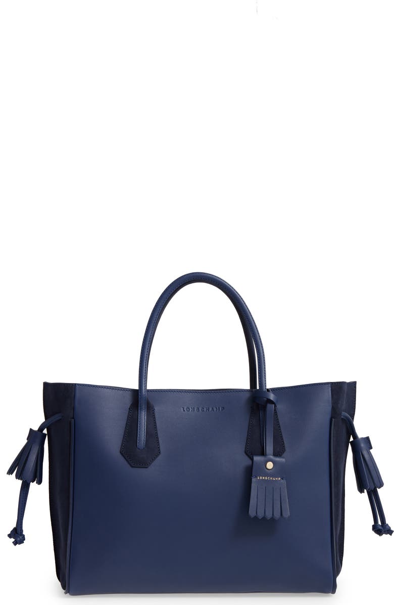 Longchamp 'Medium Penelope Fantasie' Leather Tote, Main, color,