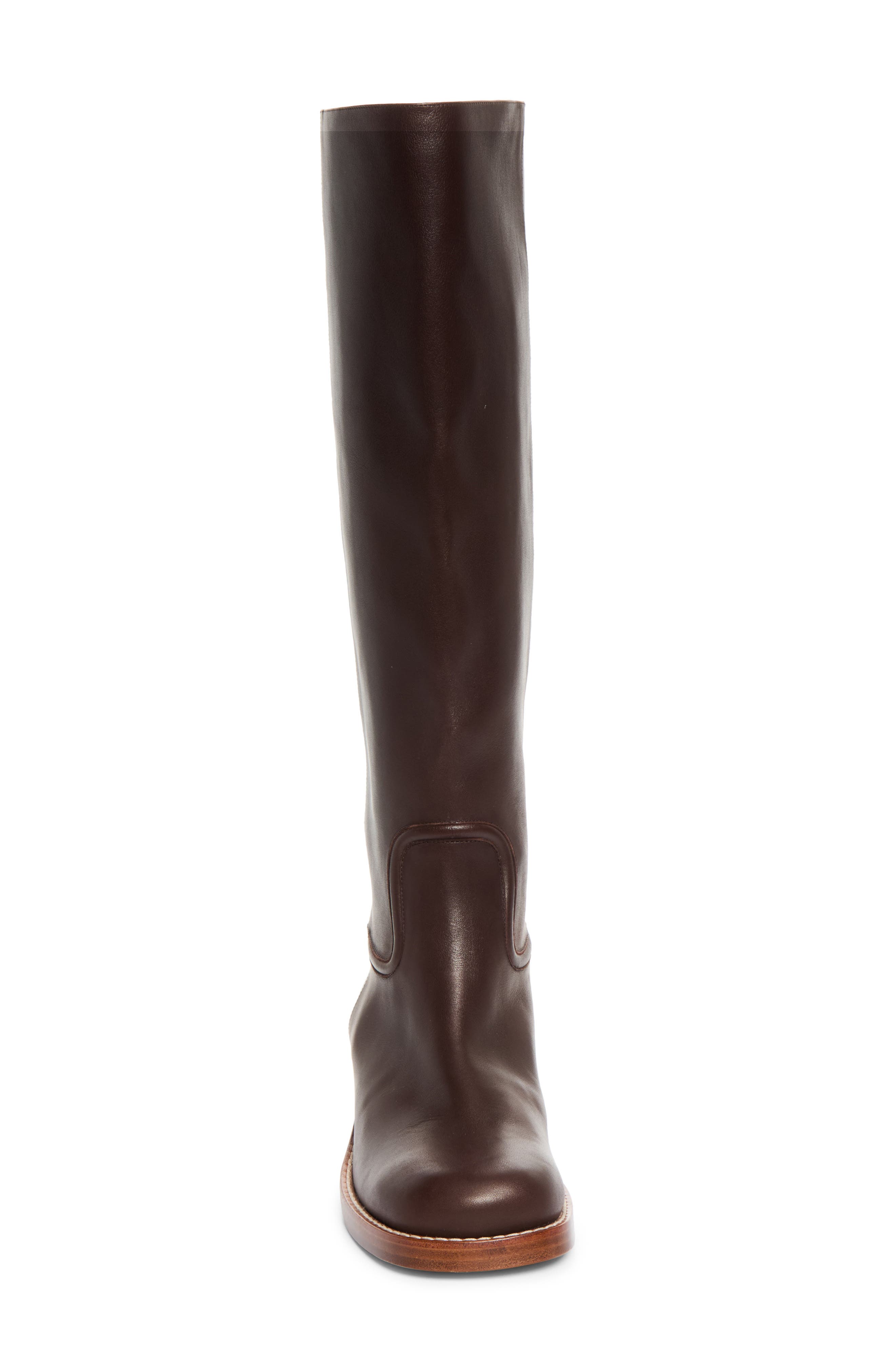 Marion Knee High Boot, Alternate, color, DARK BROWN