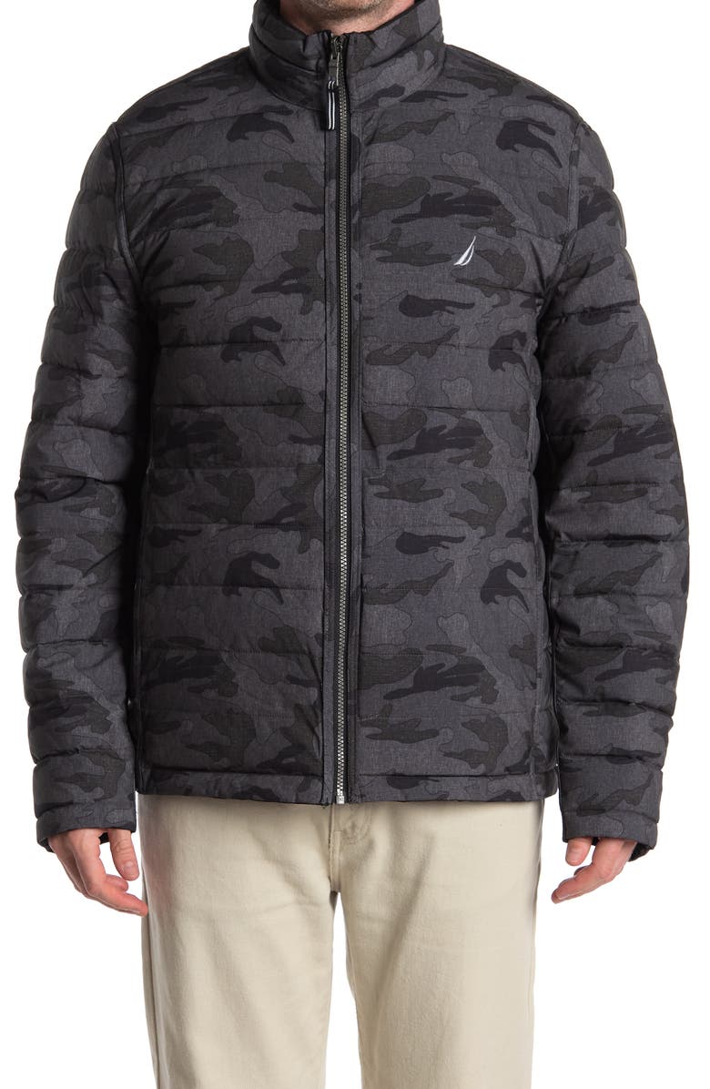 Nautica Reversible Zip Front Puffer Jacket, Alternate, color,