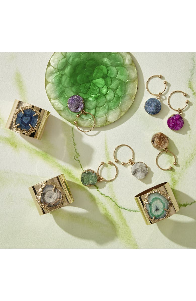 Joanna Buchanan Crystal quartz napkin rings, set of two, Alternate, color, Grey