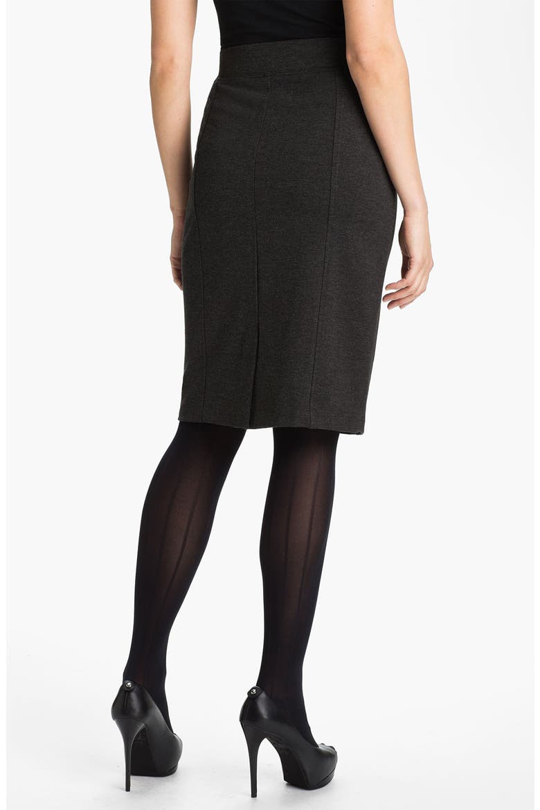 'Prudence' Ponte Skirt, Alternate, color, HEATHER GREY