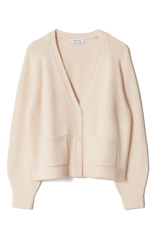 & Other Stories Patch Pocket Wool & Cotton Cardigan In Neutral
