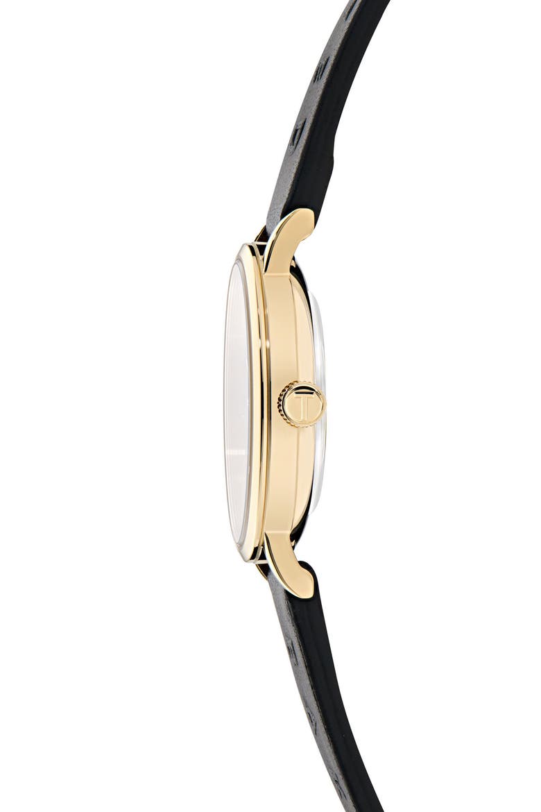 Classic Leather Strap Watch, 32mm, Alternate, color, BLACK