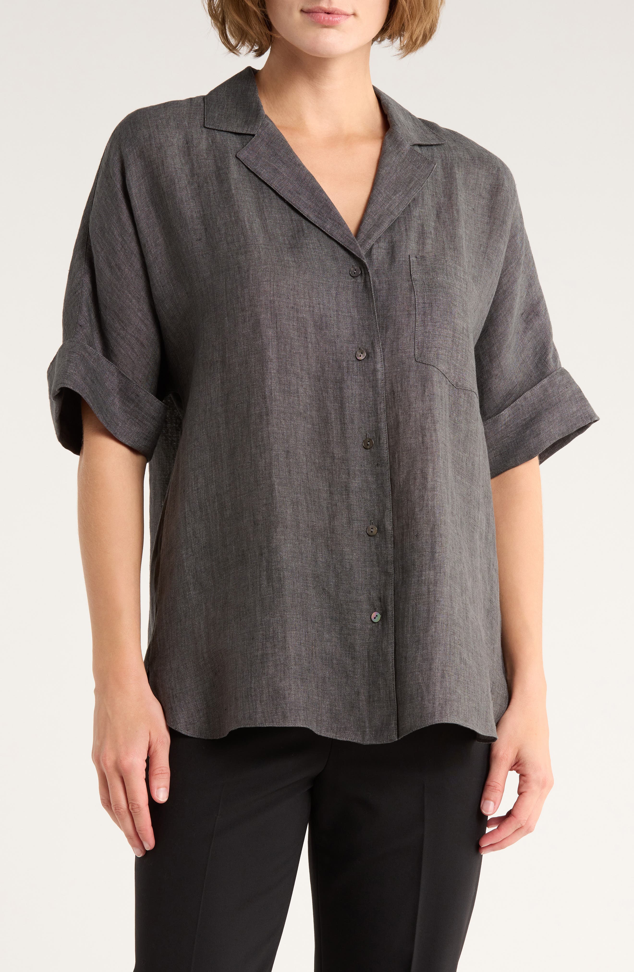 Theory Ralfinn Drape Camp Shirt