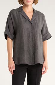 Theory Ralfinn Drape Camp Shirt
