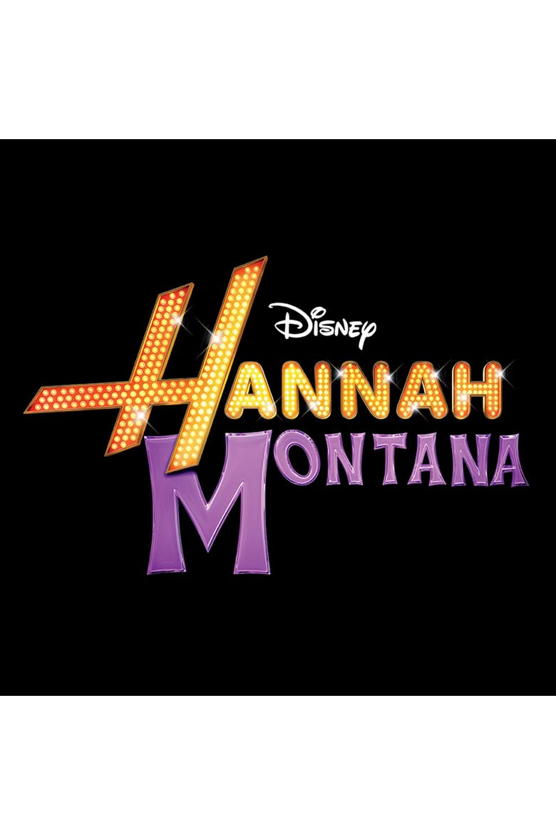 Mens Hannah Montana Classic Logo T Shirt, Alternate, color, Black