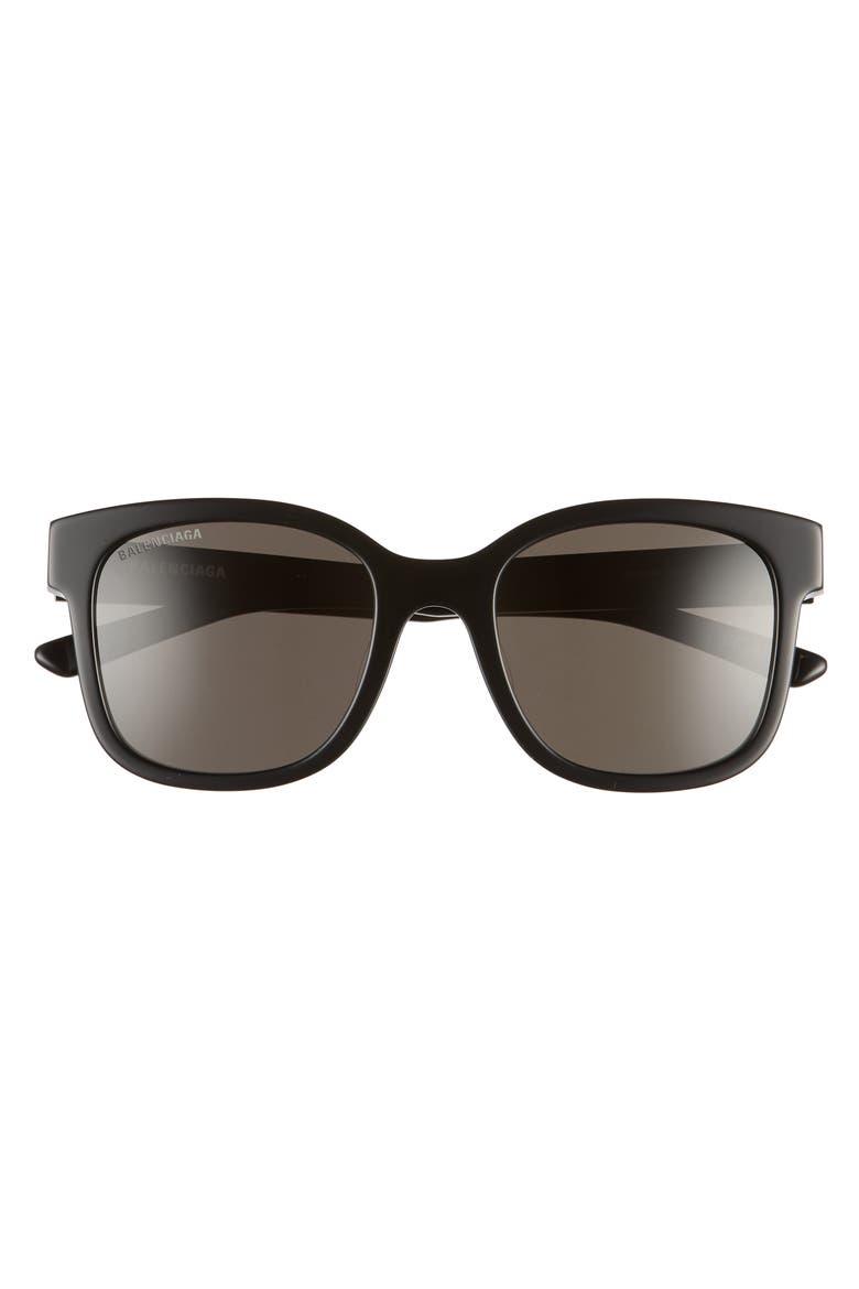 52mm Polarized Square Sunglasses, Alternate, color, BLACK BLACK GREY