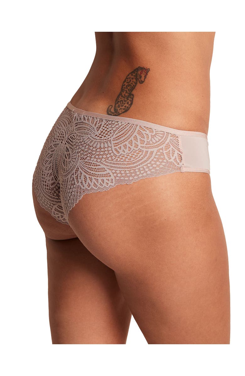 Adore Me Beatrice Cheeky Panties, Alternate, color, Light Beige