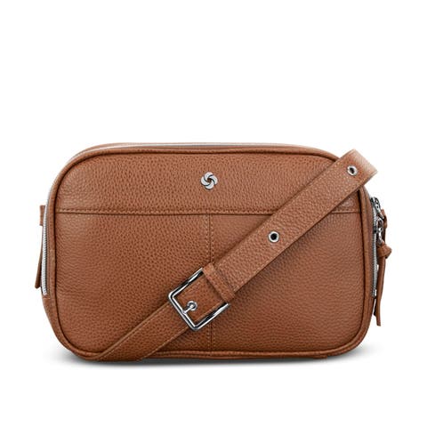Mobile Solution 2 Leather Crossbody Bag