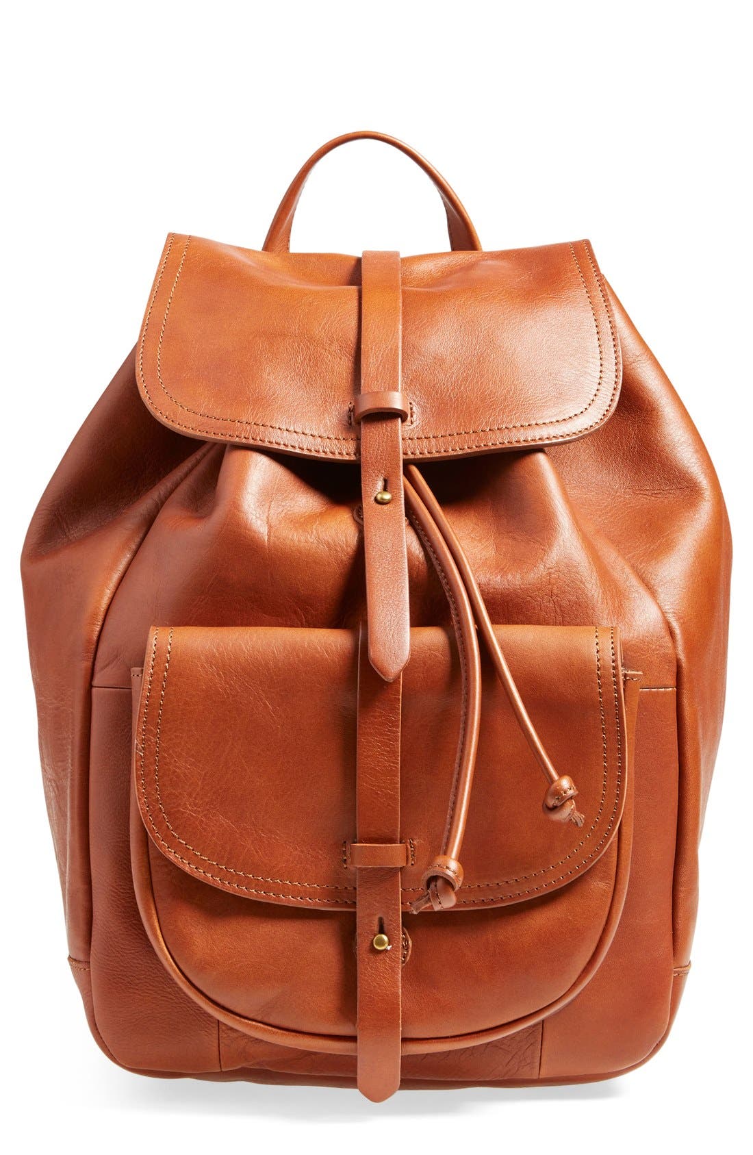 'The Transport' Leather Rucksack, Main, color, ENGLISH SADDLE