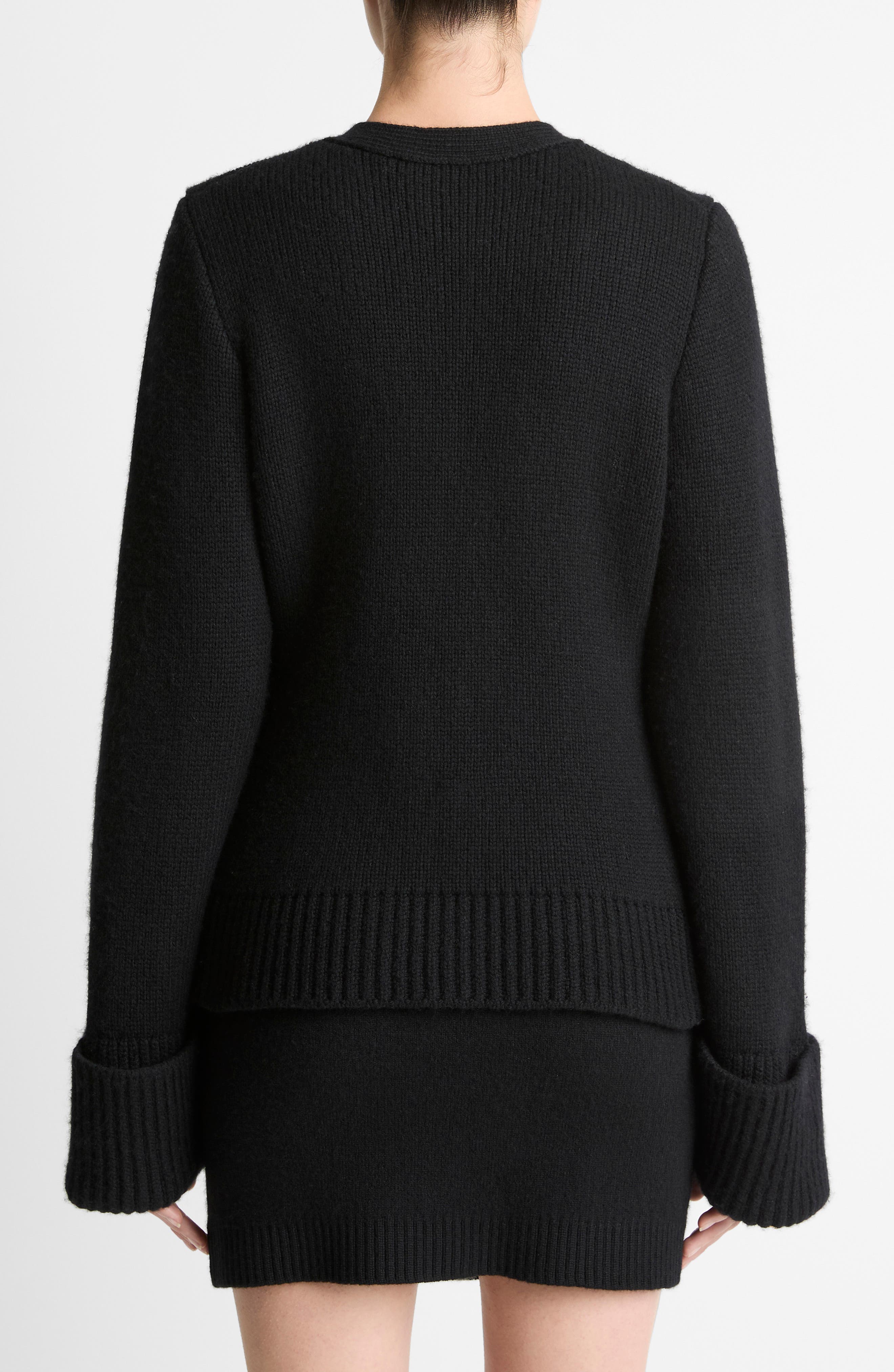 Double Face Wool Blend Cardigan - image 2