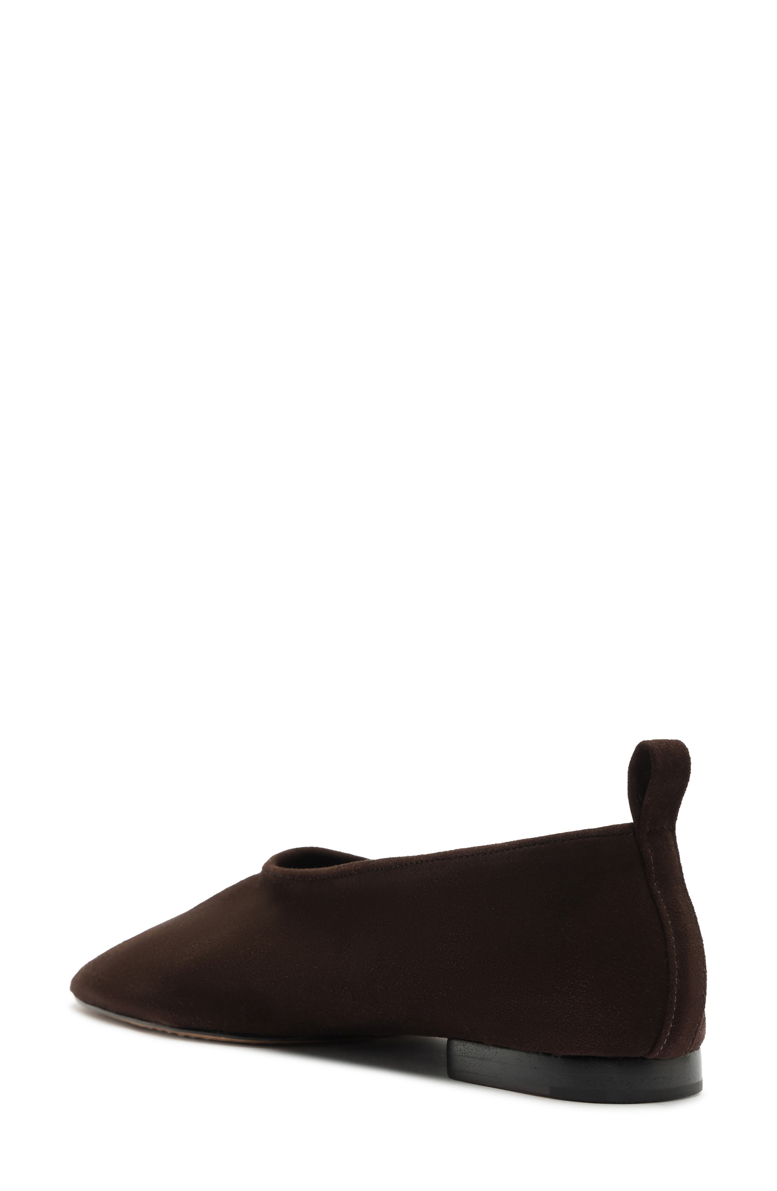 Hadley Flat, Alternate, color, DARK BROWN SUEDE