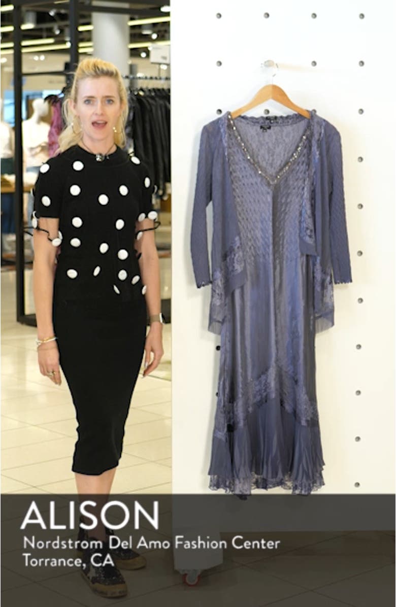 Embellished Charmeuse Midi Dress & Chiffon Jacket, sales video thumbnail
