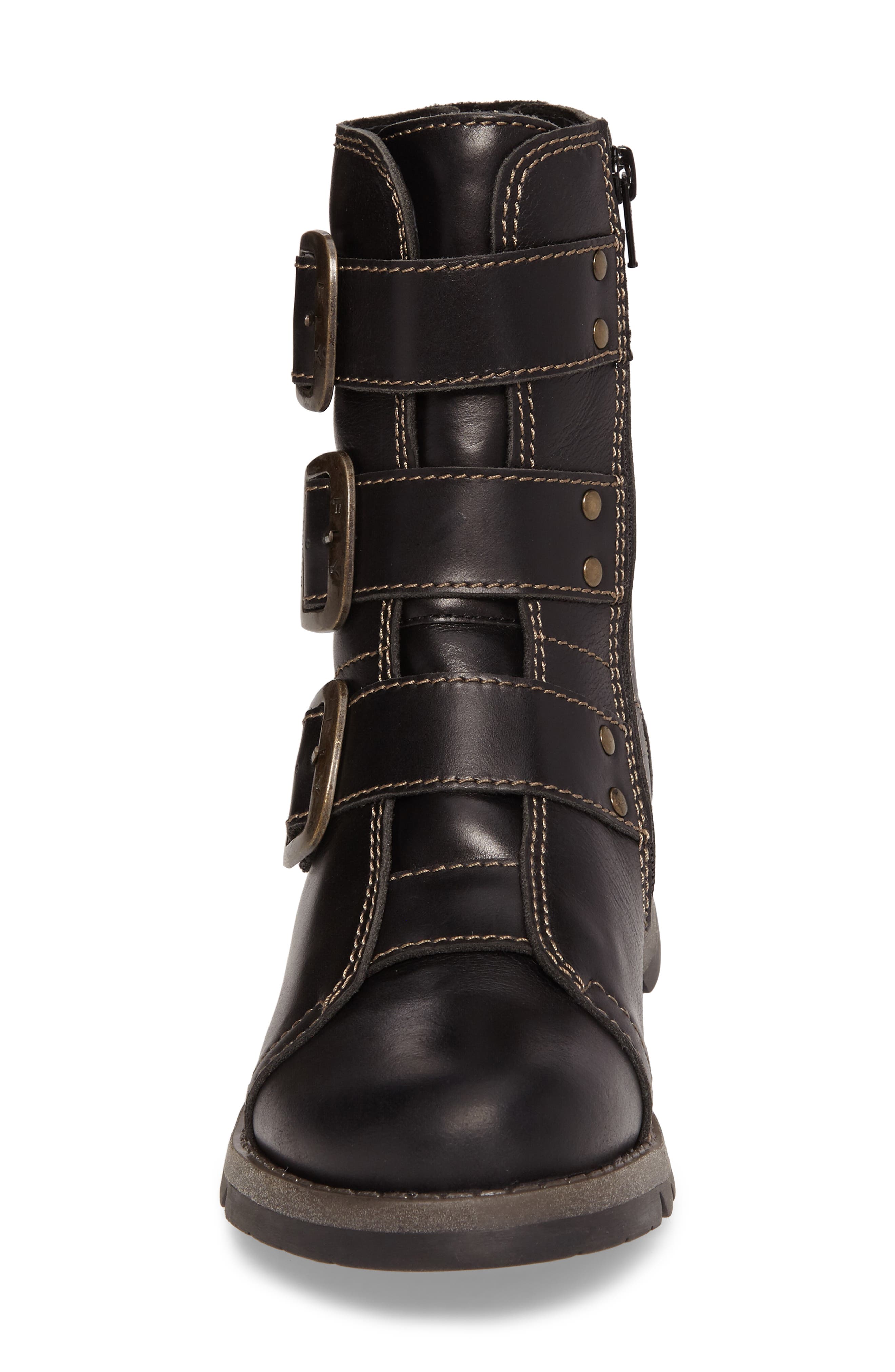 Fly London Scop Boot, Alternate, color, Black Leather