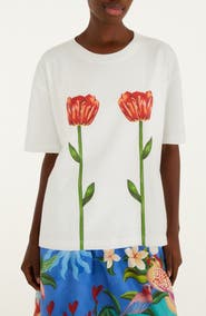 FARM Rio Tropical Rose Organic Cotton T-Shirt