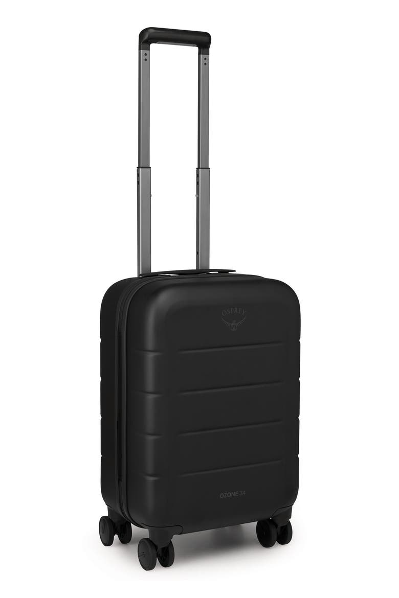 Ozone Hardside 4-Wheel Carry-On Suitcase, Alternate, color, BLACK