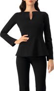 IVONNE Straight Blouse with Back Zipper