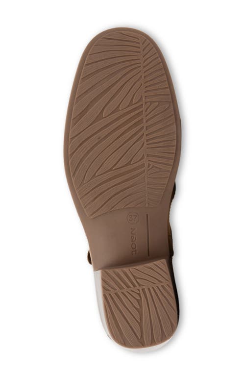 Naot Authentic T-strap Pump In Brown