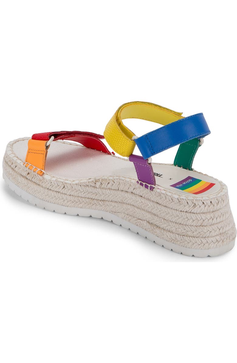 Dolce Vita Myra Pride Platform Espadrille Sandal, Alternate, color,