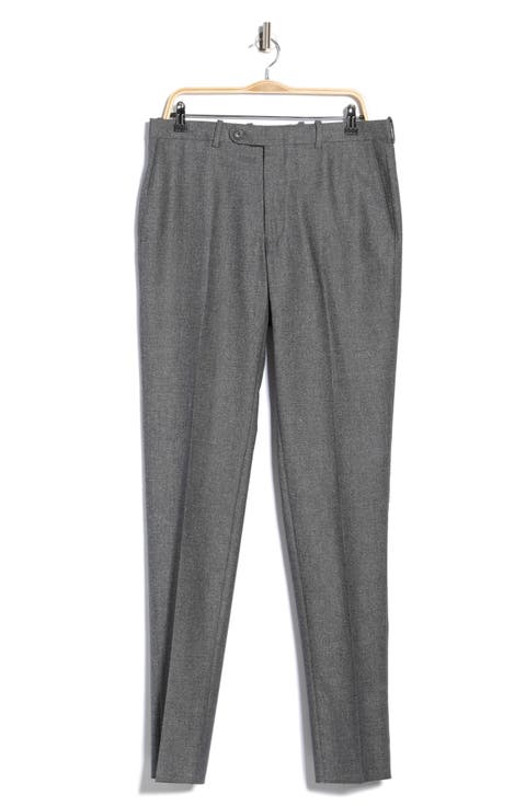 Harker Flat Front Wool & Cotton Trousers