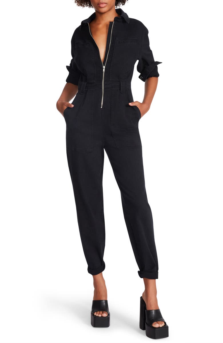 Steve Madden Orly Stretch Cotton Jumpsuit, Main, color,