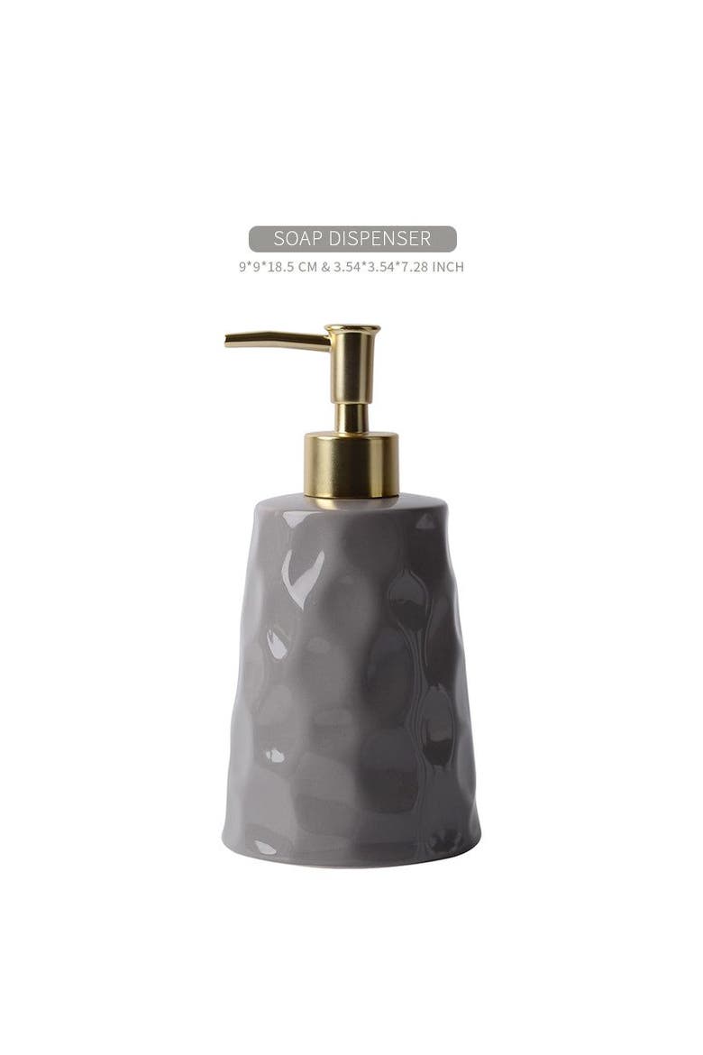 Bring Nature Inside Liquid Bathroom Set Recycled Eco-Clay, Alternate, color, Grey