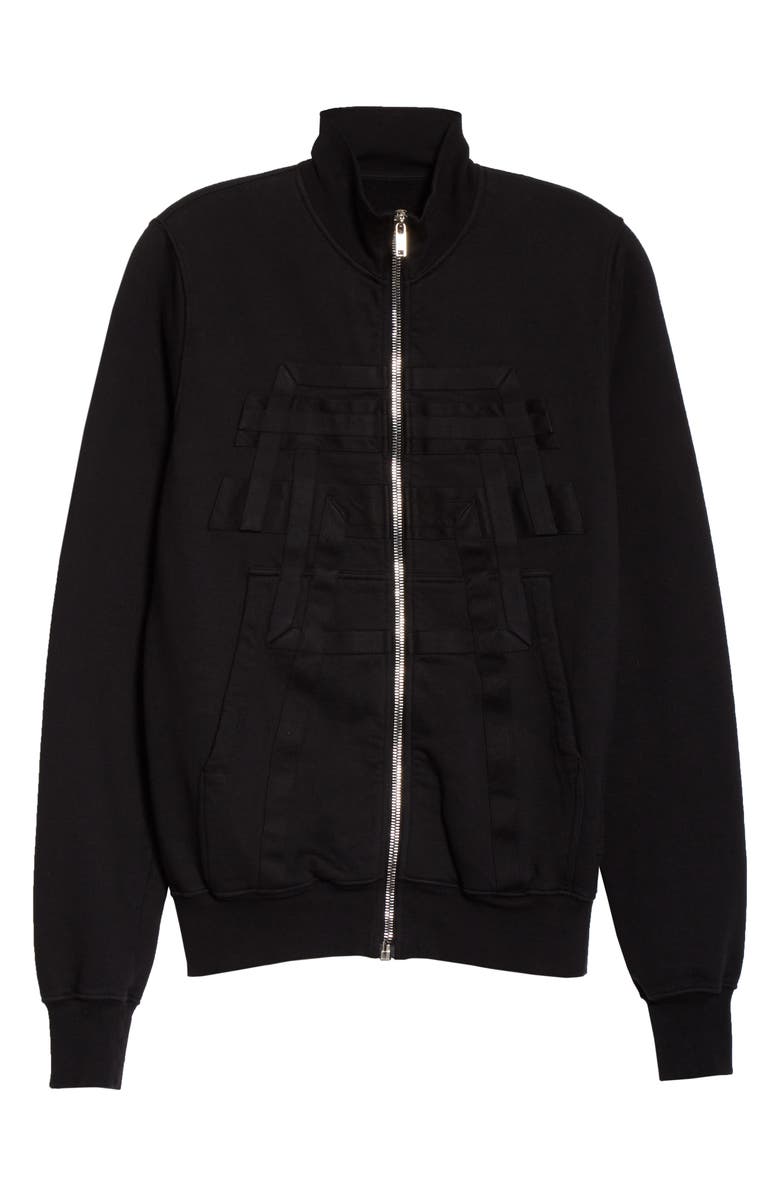 Rick Owens DRKSHDW Fleece Zip Sweatshirt, Alternate, color, 