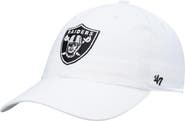 '47 Men's '47 White Las Vegas Raiders Clean Up Adjustable Hat