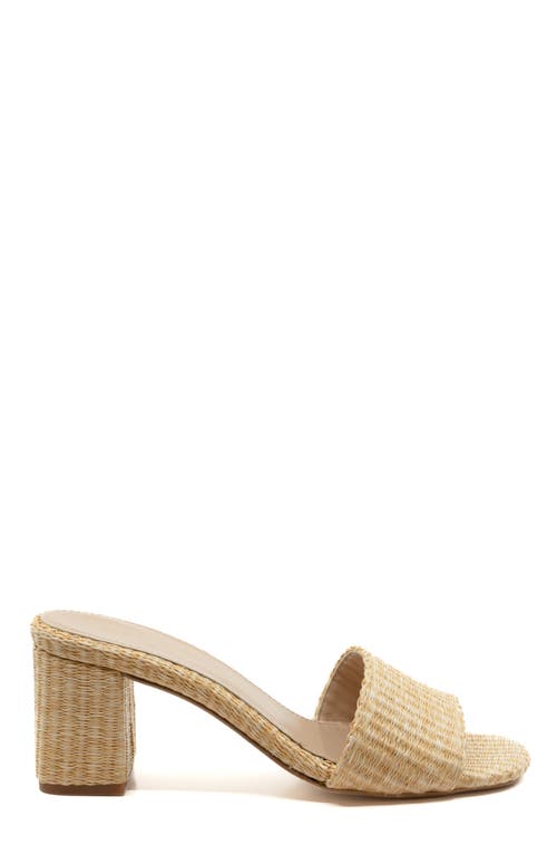 Andrea Gomez Claudia Raffia Mules In Natural Raffia