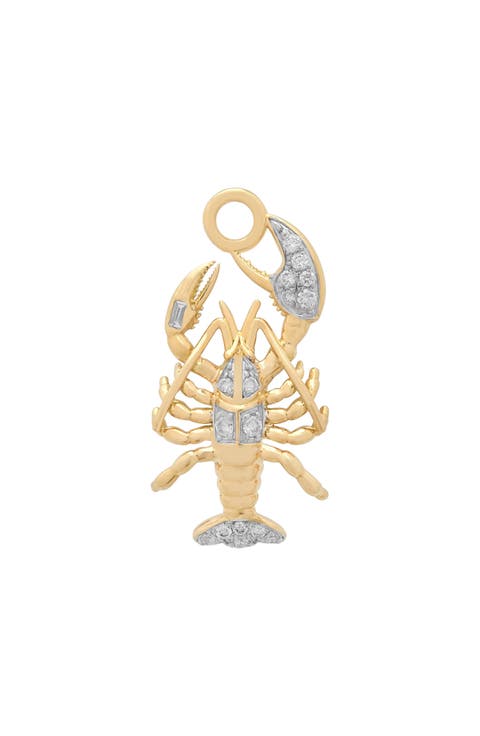 Nantucket 18k Gold Diamond Lobster Charm