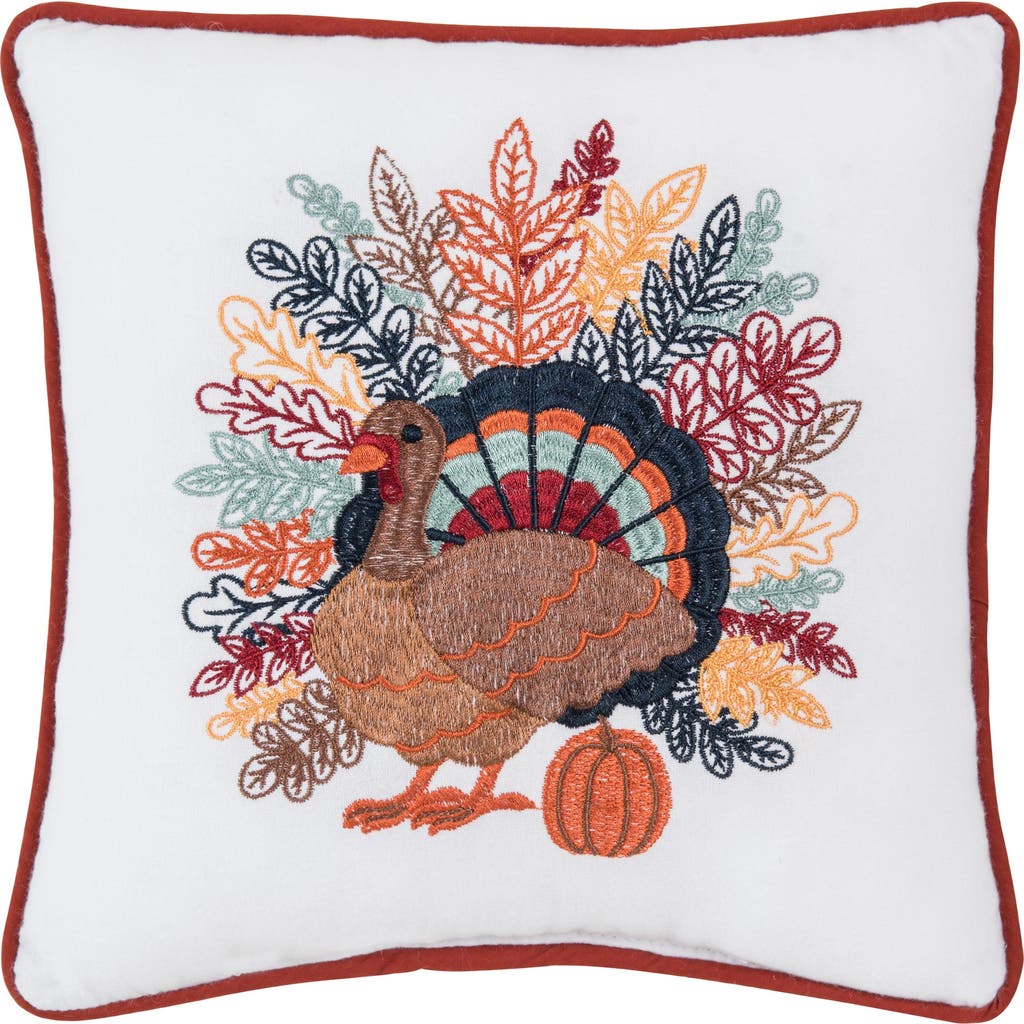 C & F Home C&f Home Colorful Harvest Turkey Small/petite Accent Pillow In Multi