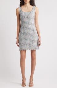 KOBI HALPERIN Novi Sleeveless Tweed Minidress