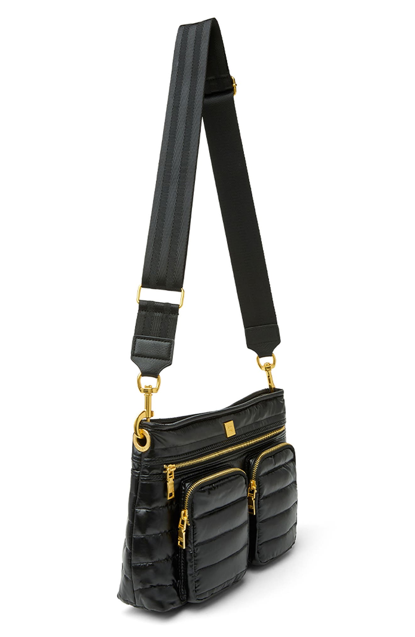 THINK ROYLN Downtown Diva Crossbody Bag, Alternate, color, Pearl Black