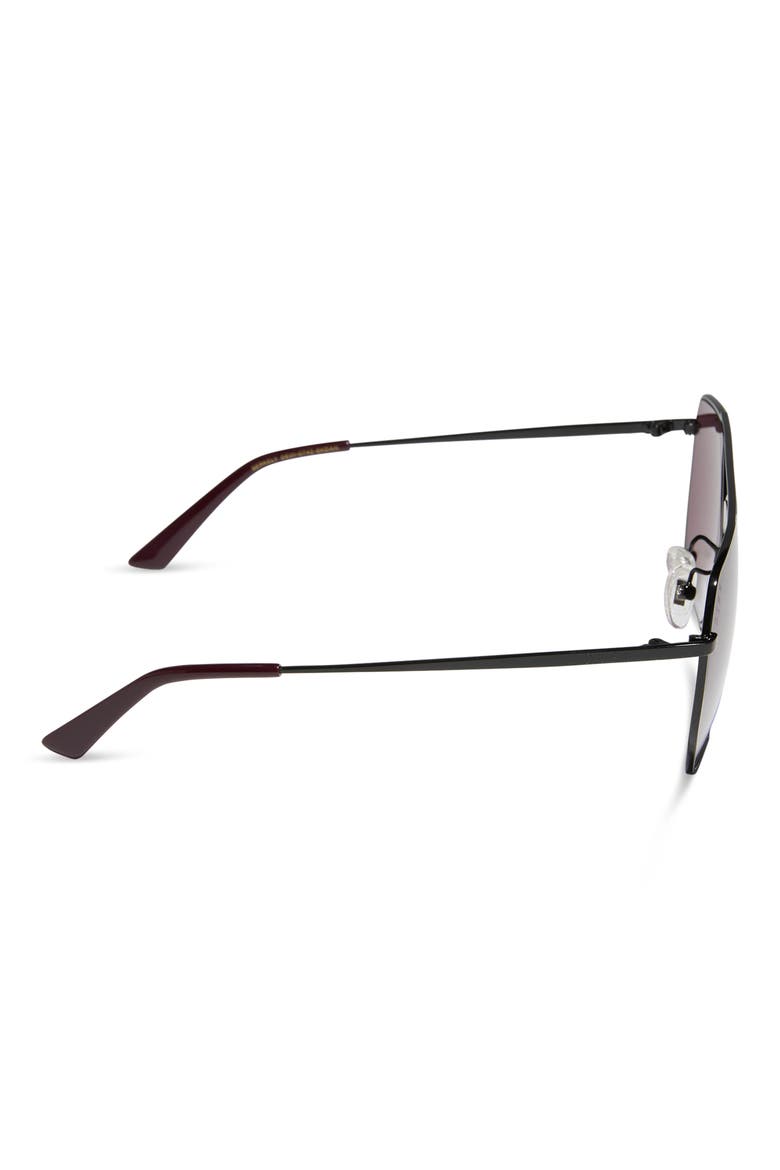 Berkely 59mm Gradient Navigator Sunglasses, Alternate, color, BLACK / DARK CHERRY