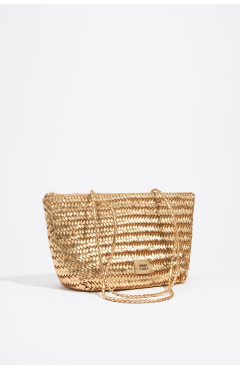 Medium Plaited Leather Shopper Bag