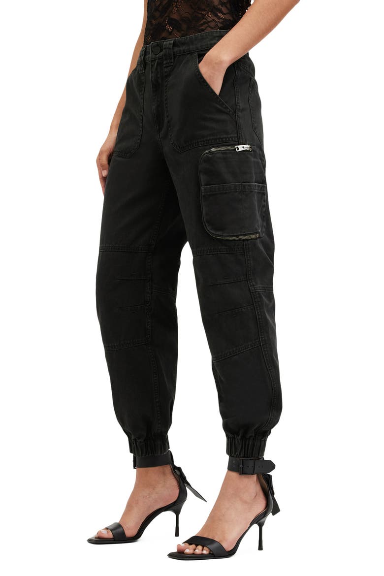 Florence Cargo Joggers, Alternate, color, WASHED BLACK