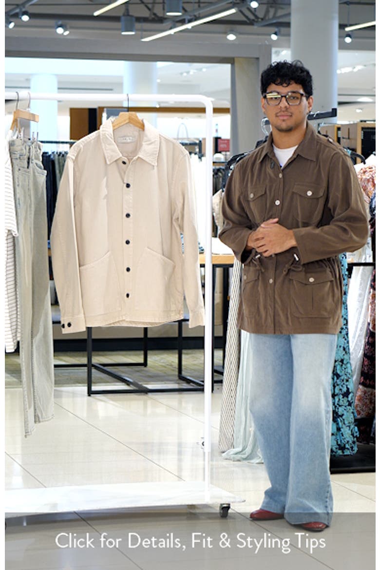 Nadil Solid Cotton Button-Up Shirt Jacket video