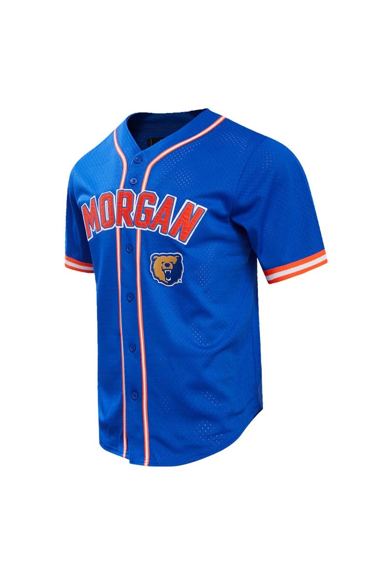 PRO STANDARD Men's Pro Standard Royal Morgan State Bears Homecoming Mesh Button-Down Shirt, Alternate, color, Royal