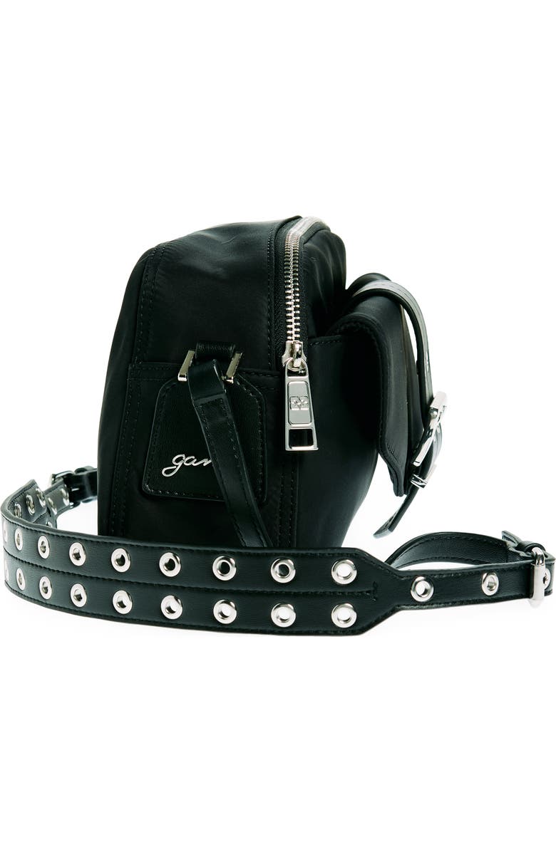 Ganni Bucky Recycled Nylon Camera Bag, Alternate, color,