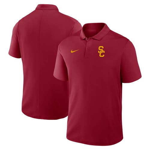 Nike Cardinal Usc Trojans Primetime Victory Primary Logo Performance Polo In Red
