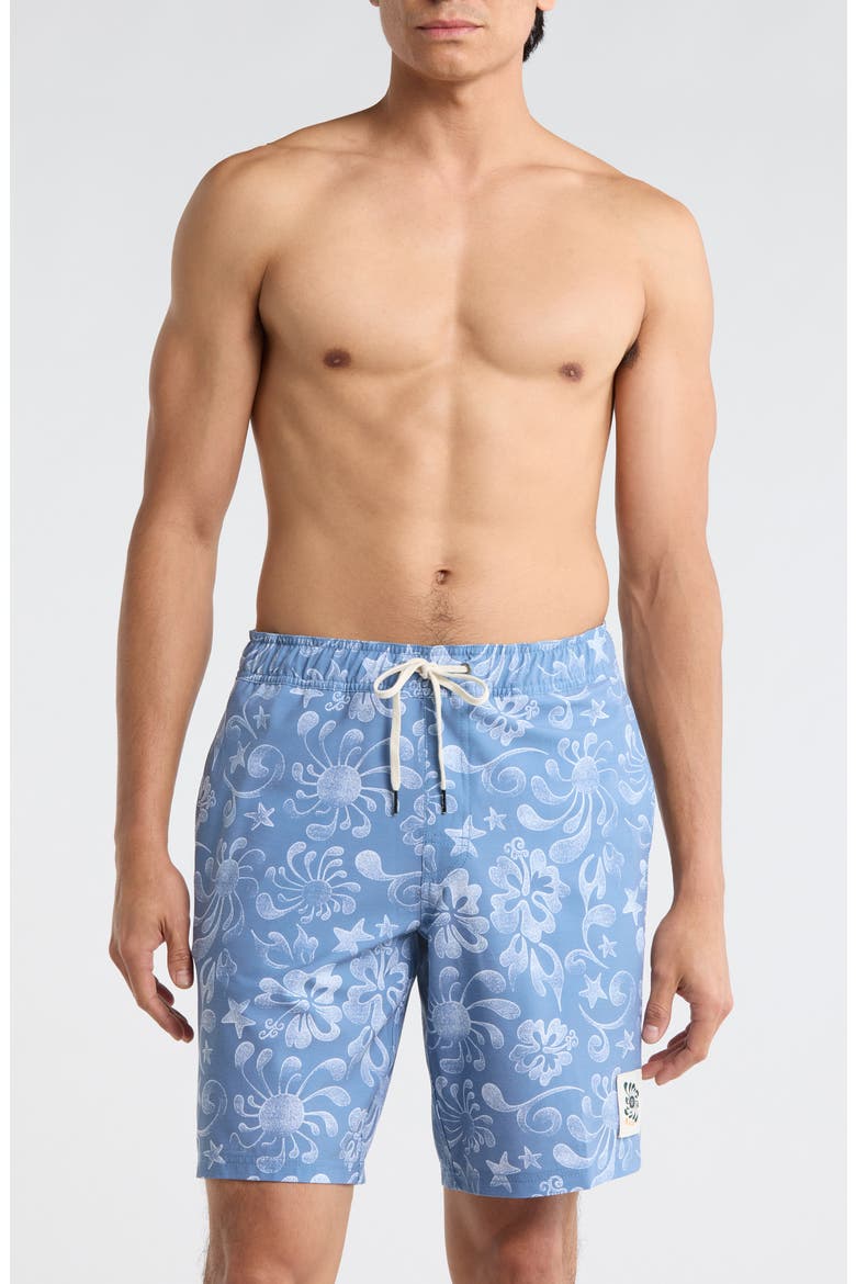 Local Aloha Swim Shorts, Main, color, LIGHT BLUE