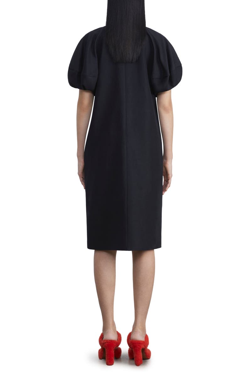 Lafayette 148 New York Lantern Sleeve Silk & Linen Midi Dress, Alternate, color,