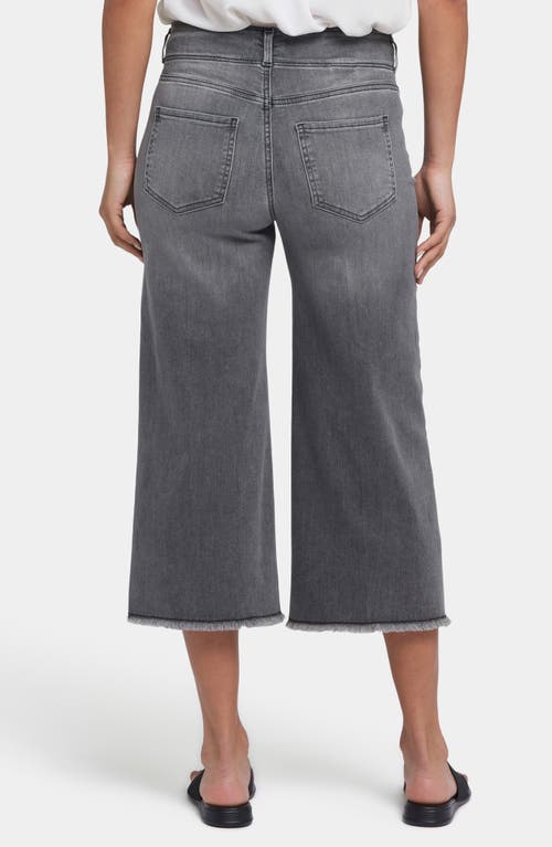 Nydj Brigitte Frayed High Waist Wide Leg Capri Jeans In Frontera Bluffs