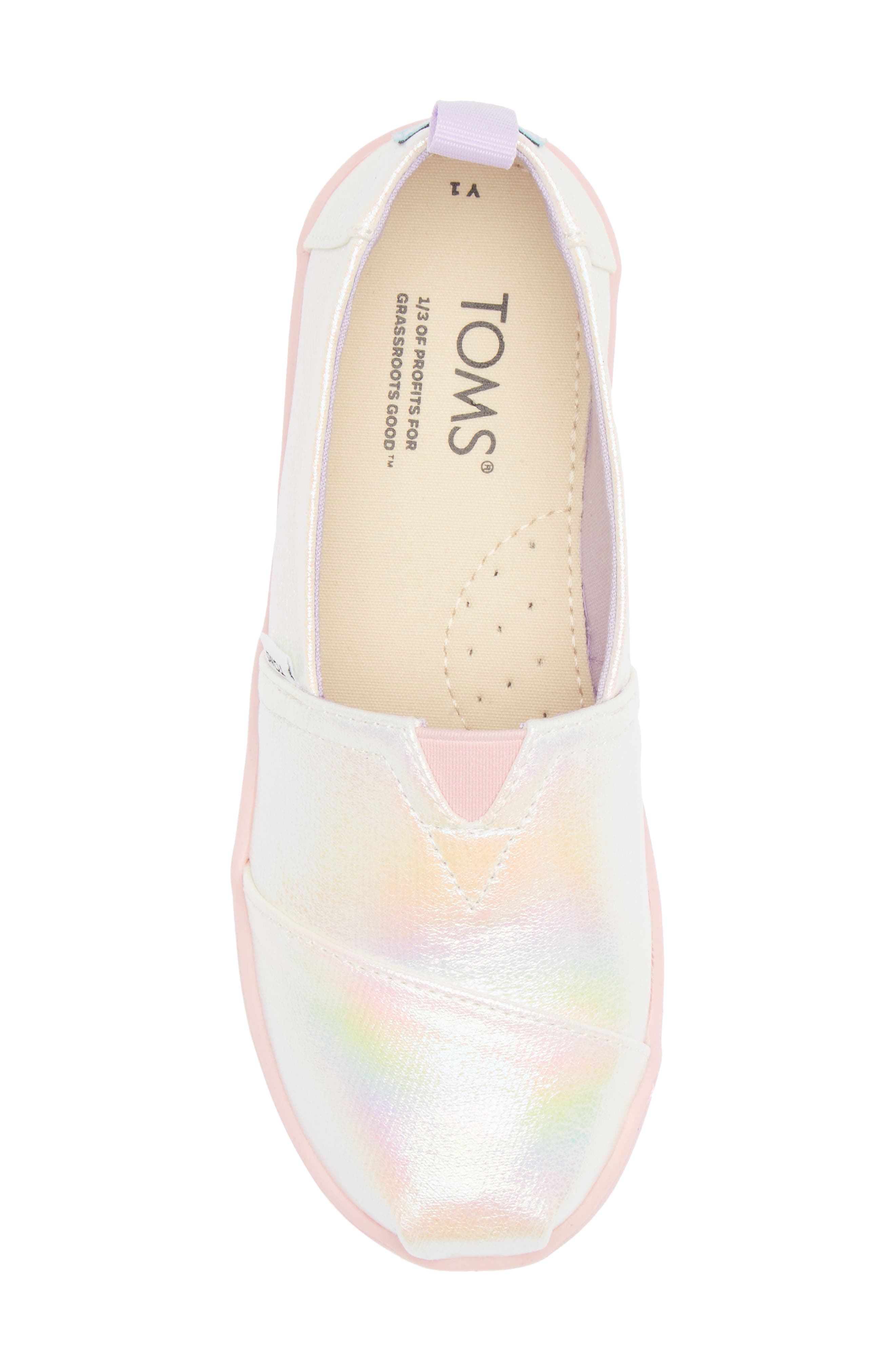 TOMS Kids' Alpargata Slip-On, Alternate, color, 